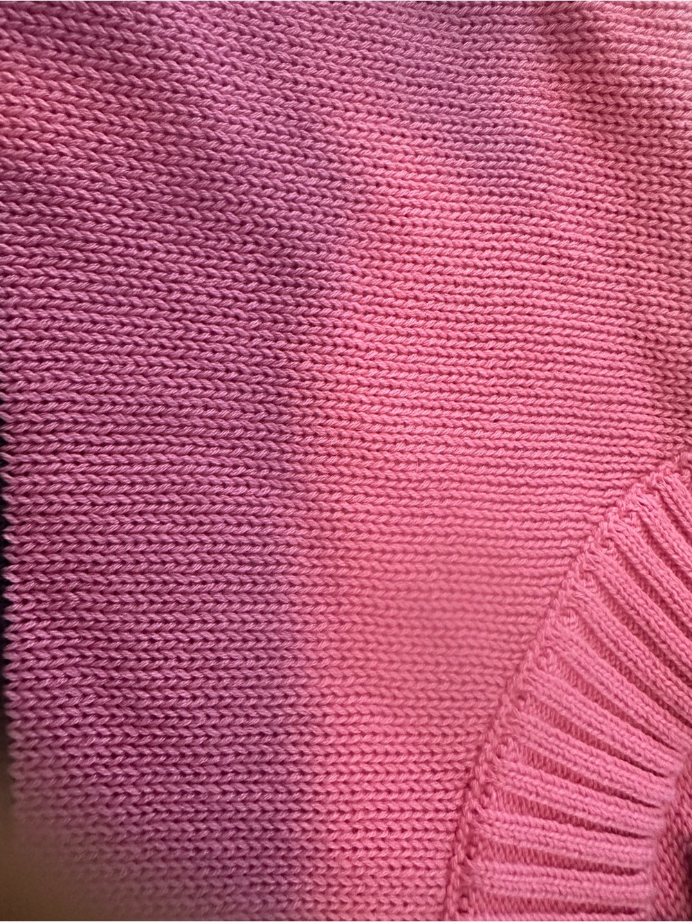 Simply Southern Hot Pink Crewneck Sweater with American Flag Knit - Picture 6 of 8